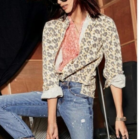 Cabi The Dreamer Providence Shirt Jacket Medium Safari Leopard Jungle Print - Picture 6 of 14